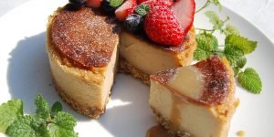 Vegan baked cheese cake